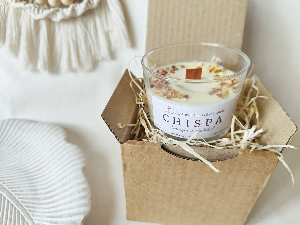 Vela Aromática Chispa – Energia y Vitalidad