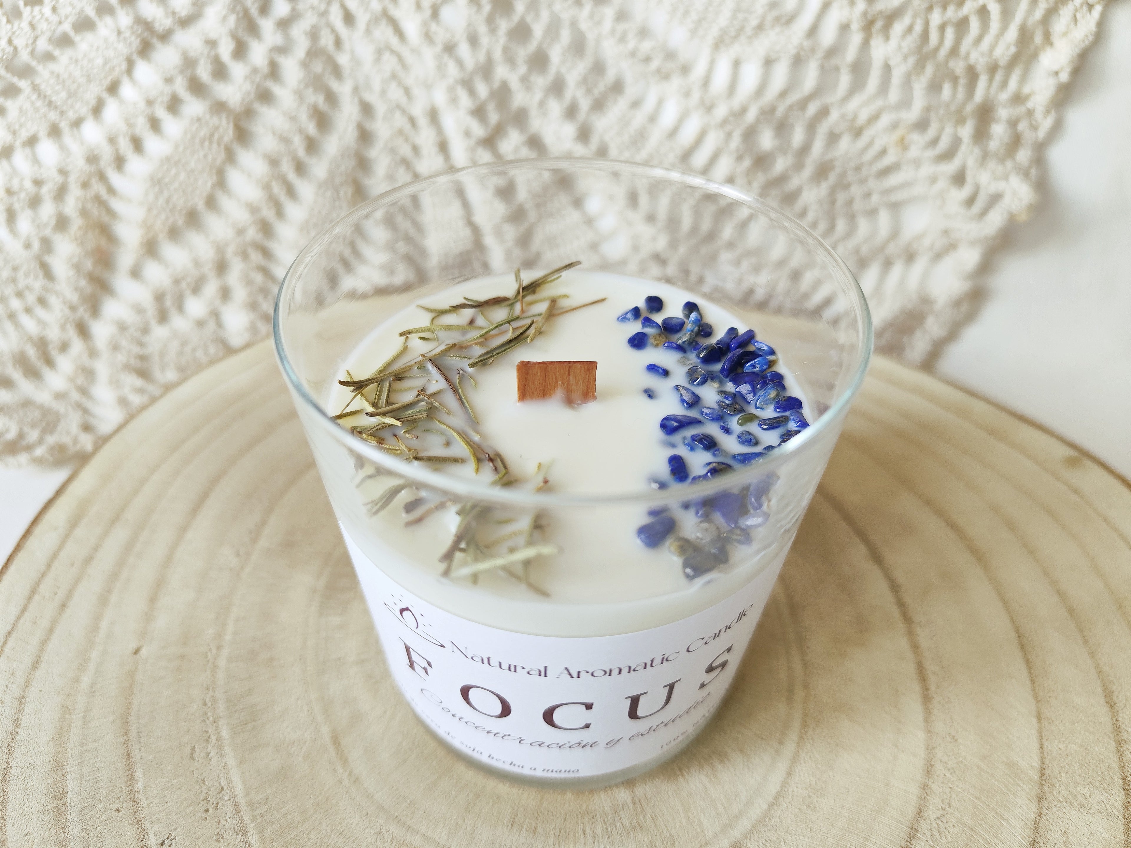 Vela Aromática Focus – Concentración y Claridad Mental