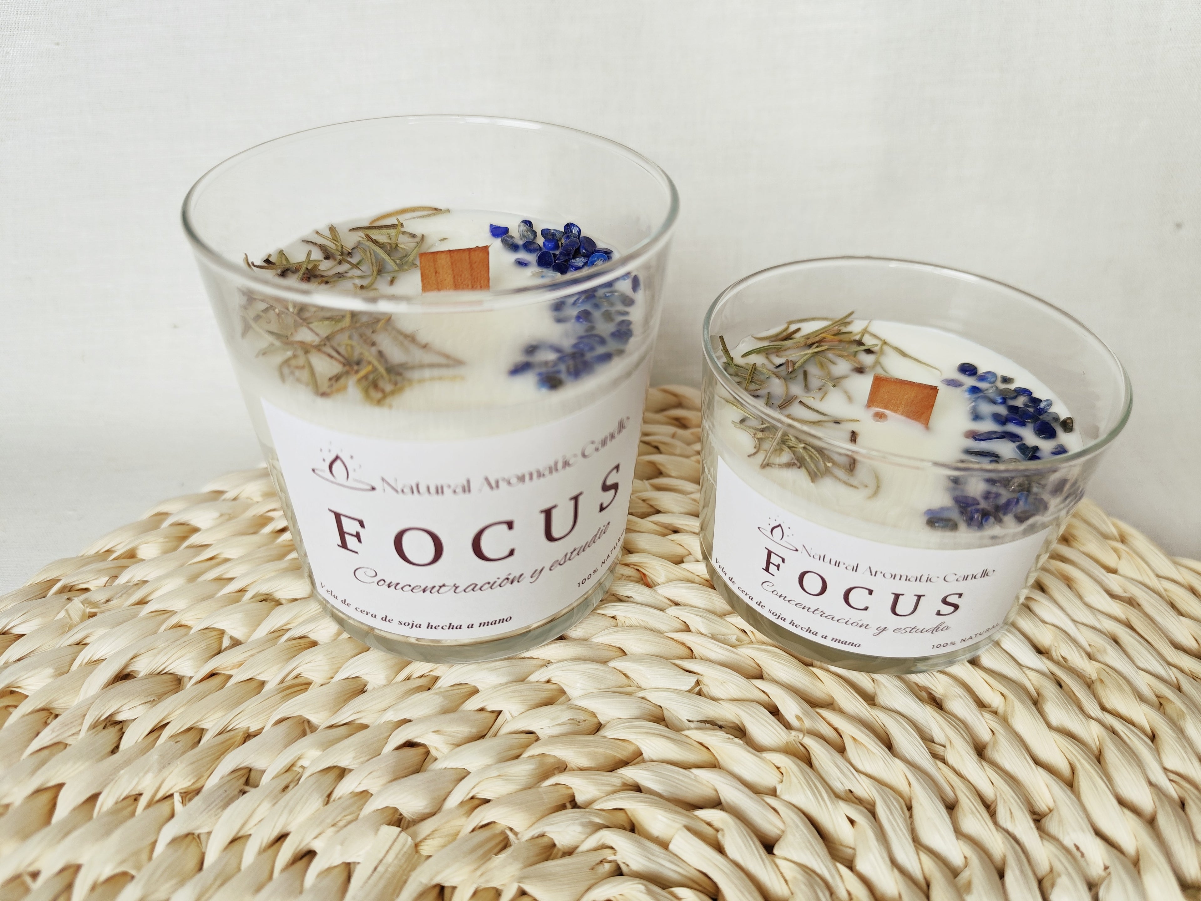 Vela Aromática Focus – Concentración y Claridad Mental