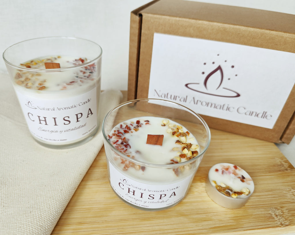 Vela Aromática Chispa – Energia y Vitalidad