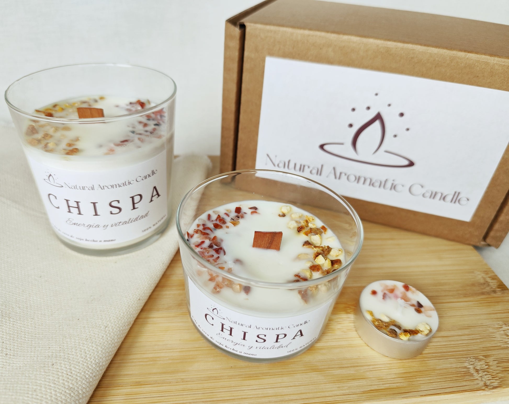 Vela Aromática Chispa – Energia y Vitalidad