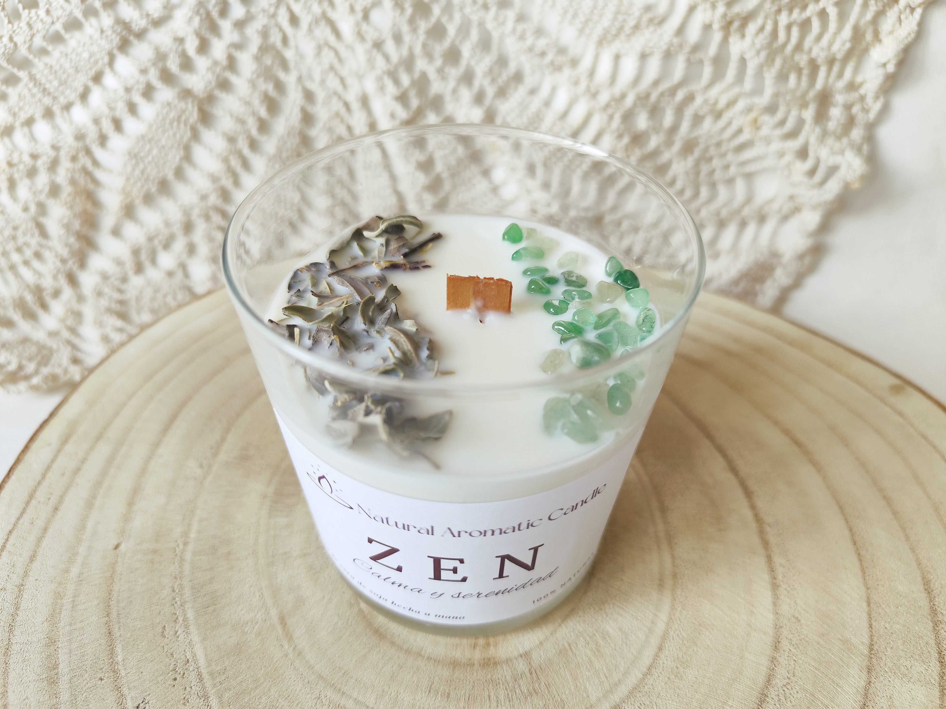 Vela Aromática Zen – Calma y Equilibrio Interior