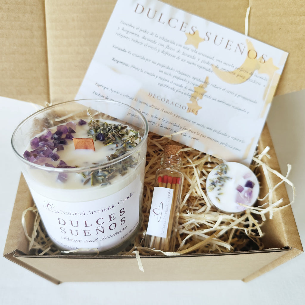 Vela Aromática Dulces Sueños – Relax y Descanso