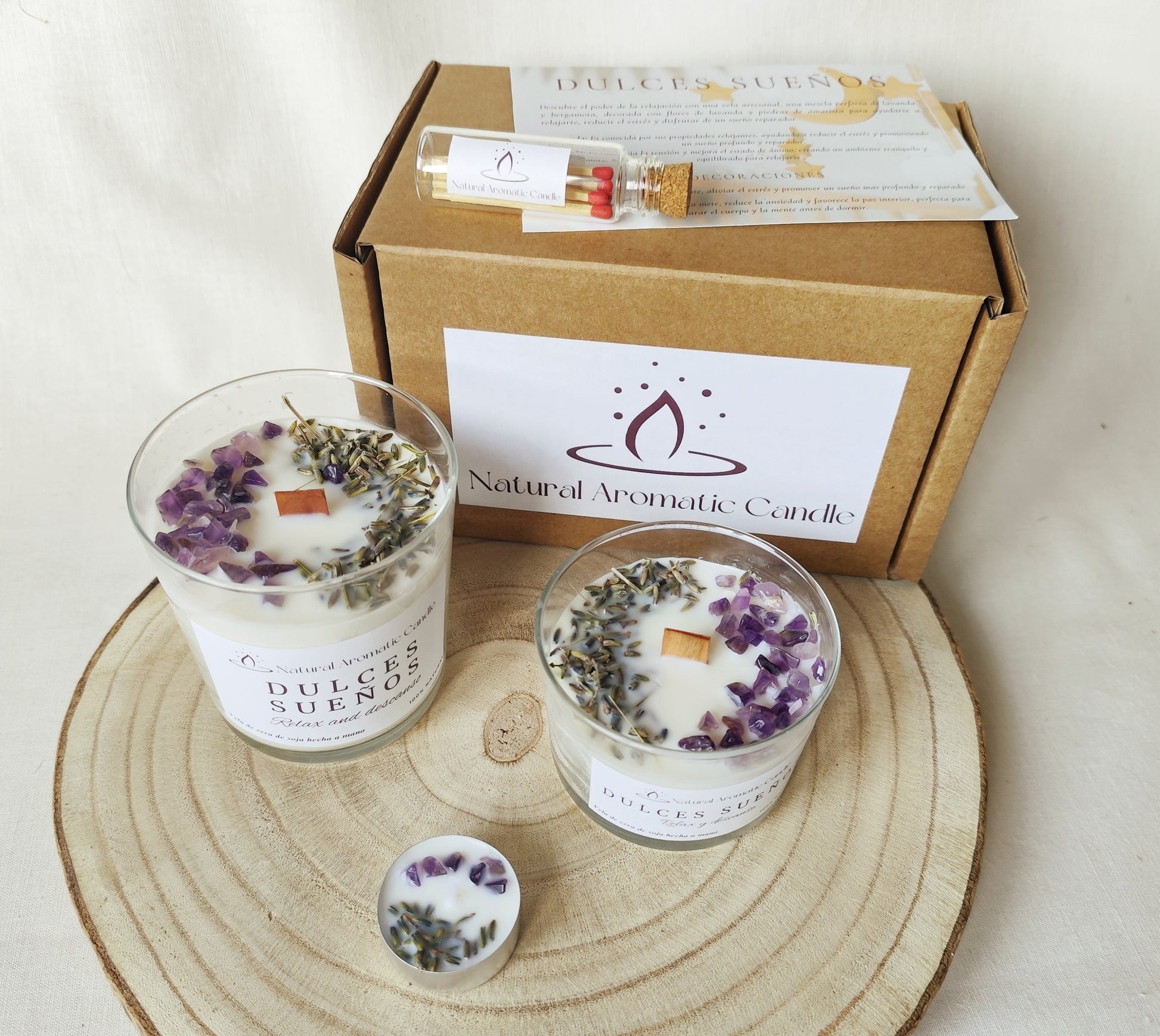 Vela Aromática Dulces Sueños – Relax y Descanso