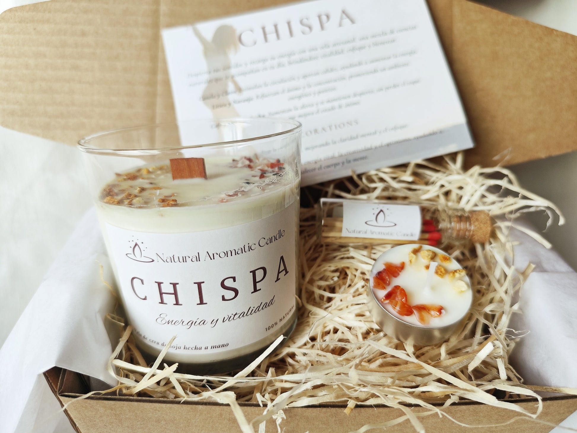 Vela Aromática Chispa – Energia y Vitalidad