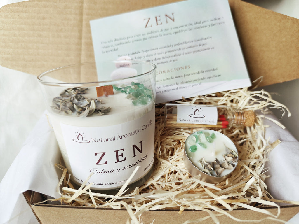 Vela Aromática Zen – Calma y Equilibrio Interior