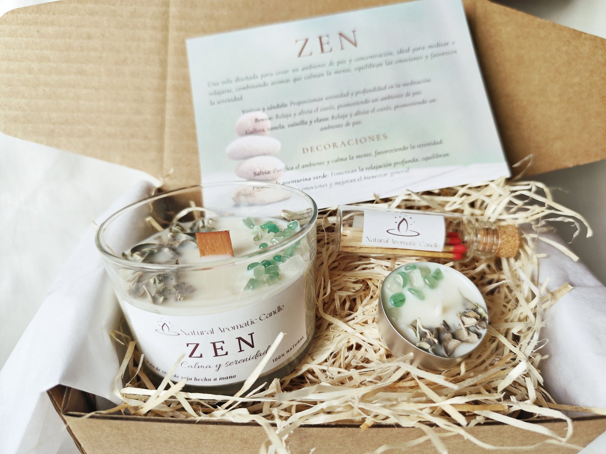 Vela Aromática Zen – Calma y Equilibrio Interior