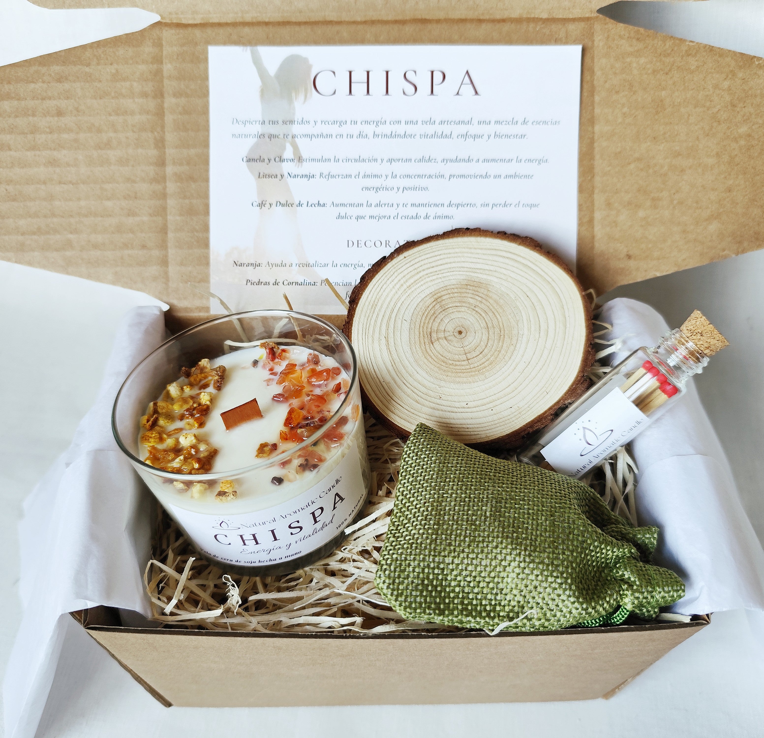 Vela Aromática Chispa – Energia y Vitalidad