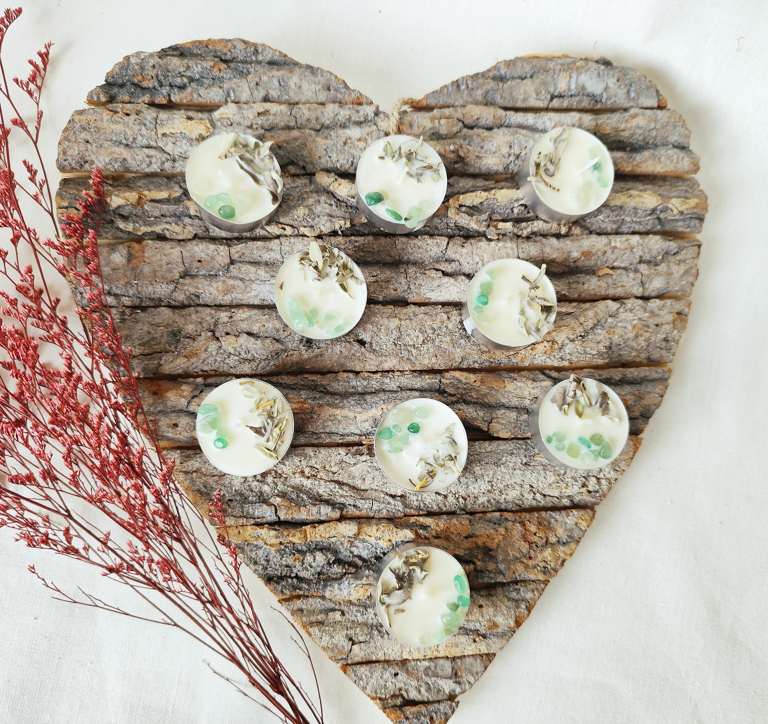 Vela de Té ZEN – Calma y Equilibrio con Canela, Vainilla y Sándalo (Caja de 9 unidades)