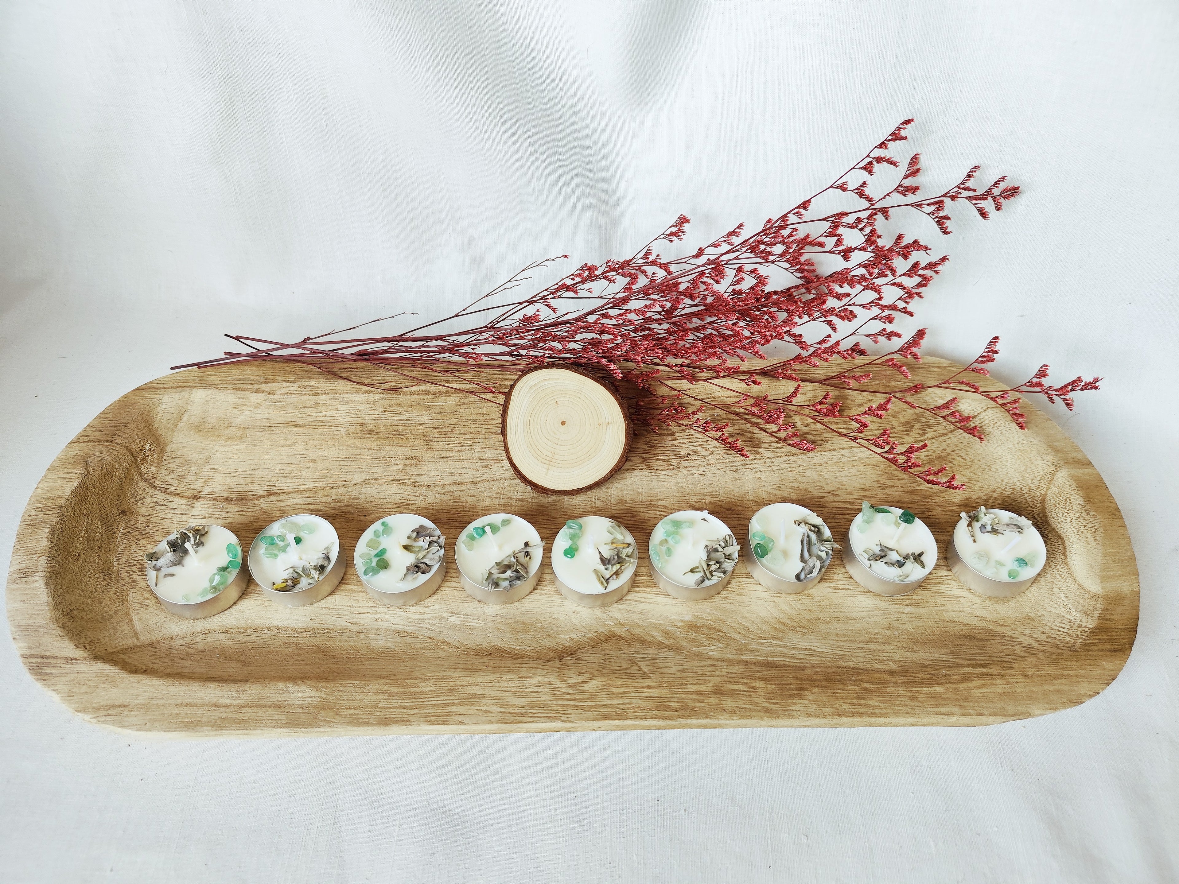 Vela de Té ZEN – Calma y Equilibrio con Canela, Vainilla y Sándalo (Caja de 9 unidades)