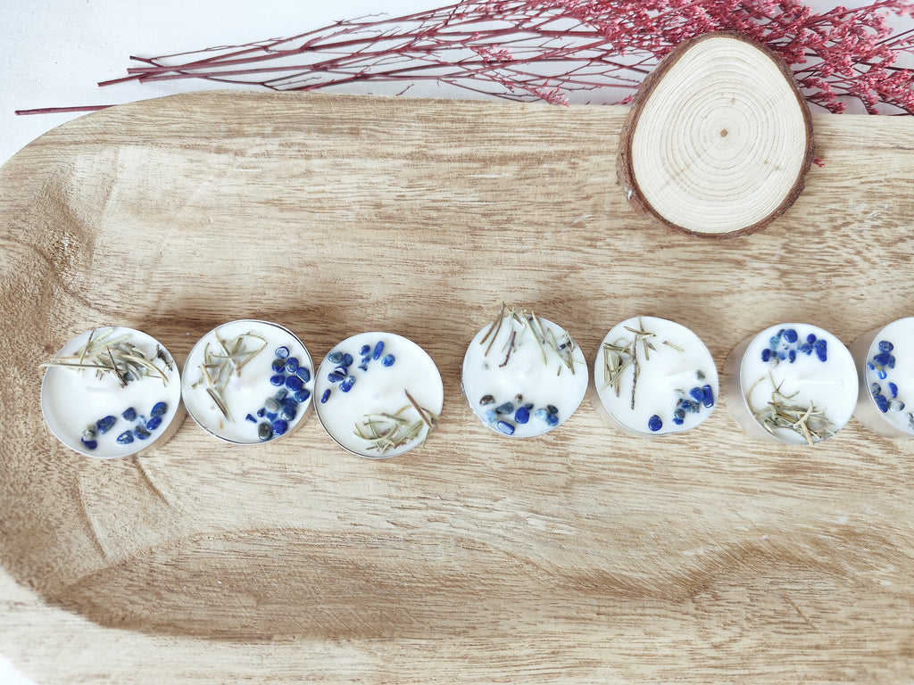 9 velas naturales para estudio y trabajo con diseño artesanal