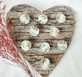 Set de velas de té de soja natural “ZEN” con aventurina verde y salvia seca