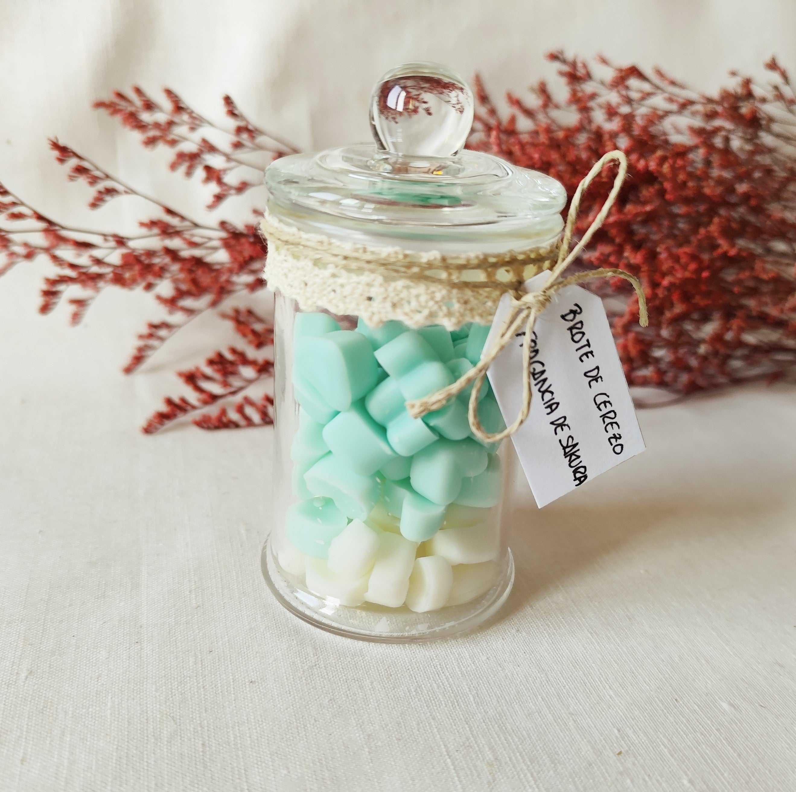 Mini wax melts para quemador con fragancia floral equilibrada y delicada.
