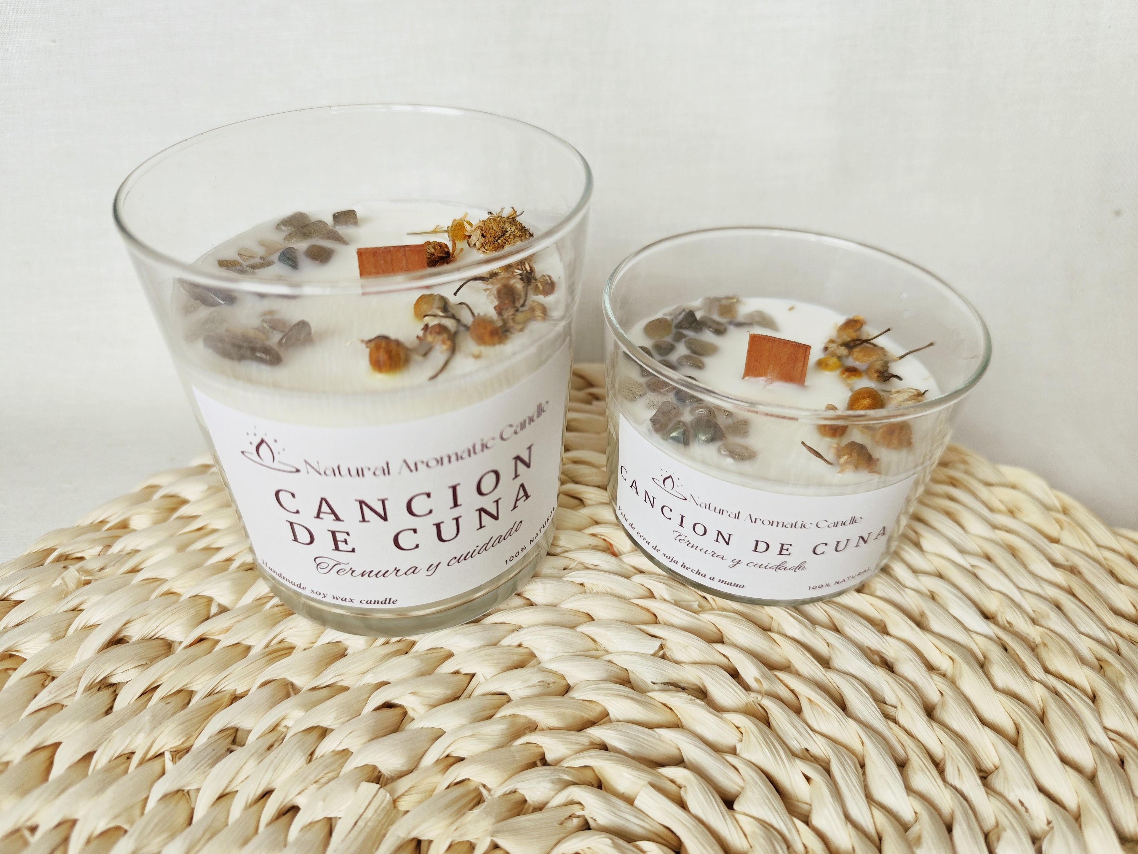 Vela aromática dulce con notas de vainilla, musk y ámbar para un ambiente acogedor